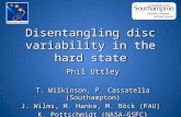 Disentangling disc variability in the hard state Phil Uttley T. Wilkinson, P. Cassatella (Southampton) J. Wilms, M. Hanke, M. Böck (FAU) K. Pottschmidt.