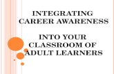 INTEGRATING CAREER AWARENESS INTO YOUR CLASSROOM OF ADULT LEARNERS.