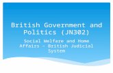 British Government and Politics (JN302) Social Welfare and Home Affairs – British Judicial System.