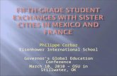 Philippe Corbaz Eisenhower International School Governor’s Global Education Conference March 10, 2010 – OSU in Stillwater, OK.