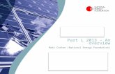 Part L 2013 – An overview Matt Cotton (National Energy Foundation)