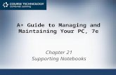 A+ Guide to Managing and Maintaining Your PC, 7e Chapter 21 Supporting Notebooks.