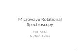 Microwave Rotational Spectroscopy CHE 6416 Michael Evans 1.