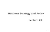 Business Strategy and Policy Lecture 23 1. Recap INTENSIVE STRATEGIES – Market Penetration A market-penetration strategy seeks to increase market share.