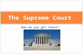 How do you get there? The Supreme Court. Let’s start with a little vocabulary… Writ of certiorari : an order by a higher court directing a lower court.