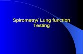 Spirometry/ Lung function Testing. When you attend your outpatient appointment you may be asked to carry out a lung function test. Lung function tests.