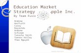 Education Market Strategy for Apple Inc. By Team Fusion Andrew Herfurth Carey Reynolds Andrew Schiewe Tanasha Smith Tanner Kelley Thao Nguyen Andrew Herfurth1.