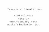 Economic Simulation Fred Foldvary  simulation.ppt.