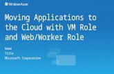 Get more control & flexibility of the Windows Azure environment Developers IT Pros Easier migration of existing Windows applications to Windows Azure.