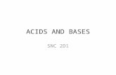ACIDS AND BASES SNC 2D1. What is an acid? .