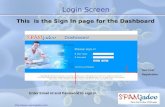 Http:// Login Screen This is the Sign In page for the Dashboard Enter Email Id and Password to sign In New User Registration.