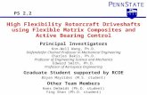 P ENN S TATE 1 8 5 5 High Flexibility Rotorcraft Driveshafts using Flexible Matrix Composites and Active Bearing Control Principal Investigators Kon-Well.