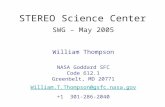 STEREO Science Center SWG – May 2005 William Thompson NASA Goddard SFC Code 612.1 Greenbelt, MD 20771 William.T.Thompson@gsfc.nasa.gov +1 301-286-2040.