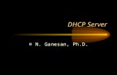 DHCP Server © N. Ganesan, Ph.D.. Reference DHCP Server Issues or leases dynamic IP addresses to clients in a network The lease can be subject to various.