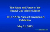 The Status and Future of the Natural Gas Vehicle Market 2013 AAPG Annual Convention & Exhibition May 21, 2013.