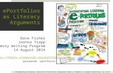 EPortfolios as Literacy Arguments “Documenting Learning. Electronic Portfolios: Engaging Today's Students in Higher Education” by Flickr user Giulia Forsythe.