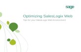 Optimizing SalesLogix Web Tips for your SalesLogix Web Environment.