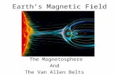 Earth’s Magnetic Field The Magnetosphere And The Van Allen Belts.