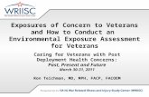 Exposures of Concern to Veterans and How to Conduct an Environmental Exposure Assessment for Veterans Caring for Veterans with Post Deployment Health Concerns: