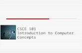 CSCE 101 Introduction to Computer Concepts. 2 Lecturer  Benito Mendoza  E-mail: mendoza2@engr.sc.edumendoza2@engr.sc.edu  Phone: (803) 777-5609 (803)