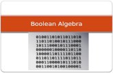 Boolean Algebra. Topics Binary Number System AND, OR, NOT, Exclusive OR, and Implications operations Truth Tables and Algebraic Laws Boolean Logic and.