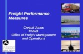 Freight Performance Measures Crystal Jones FHWA Office of Freight Management and Operations.