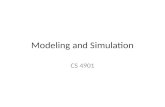 Modeling and Simulation CS 4901. Course outlines Introduction Basic simulation models Discrete-Event Simulation Random number Other simulation models.