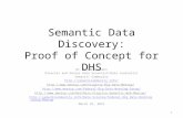 Semantic Data Discovery: Proof of Concept for DHS Dr. Brand Niemann Director and Senior Data Scientist/Data Journalist Semantic Community