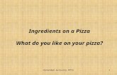 Ingredients on a Pizza What do you like on your pizza? Extended Activity PPT41.