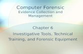 Computer Forensic Evidence Collection and Management Chapter 6 Investigative Tools, Technical Training, and Forensic Equipment.
