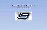 Zortec Business Tax– 2015 Local Government Corporation.