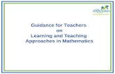 Quality Improvement Guidance for Teachers on Learning and Teaching Approaches in Mathematics.