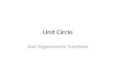 Unit Circle And Trigonometric Functions. (x, y) = (cos Ɵ, sin Ɵ )