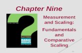 9-1 Chapter Nine Measurement and Scaling: Fundamentals and Comparative Scaling.