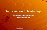 Charles Blankson, Ph.D., Department of Marketing & Logistics Introduction to Marketing Presentation and Discussion.