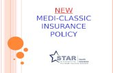N EW M EDI - CLASSIC I NSURANCE P OLICY. U NIQUE F EATURES  Restoration of Sum Insured  Health Check up every 4 years (SI >Rs2L)  101 Day Care Procedures.