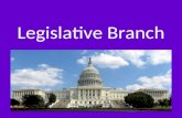 Legislative Branch. CONGRESS Congress is in charge of the Legislative Branch – BICAMERAL: Made up of two houses 1.House of Representatives - Representation.
