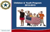 Children & Youth Program 2012-2013 1. Three program objectives this year 2.