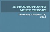 Thursday, October 13, 2011.  Music Sharing: Mitchell & Hunter K. (CHS)  Let’s review… Triads (and inversions) 7 th Chords (and inversions) Figured Bass.