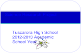 Tuscarora High School 2012-2013 Academic School Year Science Research Project.