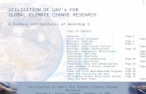 Utilization of UAV’s for Global Climate Change Research Workshop 2 – Boulder, Colorado – December 7-8, 2004 1 UTILIZATION OF UAV’s FOR GLOBAL CLIMATE CHANGE.