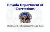 Nevada Department of Corrections Dedicated to keeping Nevada Safe.