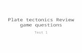 Plate tectonics Review game questions Test 1. What is density and what are its units.