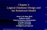 TM 4-1 Copyright © Addison Wesley Longman, Inc. & Dr. Chen, Business Database Systems Chapter 4 Logical Database Design and the Relational Model Jason.
