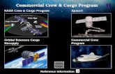 1 Commercial Crew & Cargo Program Reference Information NASA Crew & Cargo Program SpaceX Orbital Sciences Cargo Resupply Commercial Crew Program TBD Select.