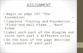 ASSIGNMENT 1.Begin on page 197 “The Foundation”. 2.Complete “Footing and Foundation”, “Floor and Wall Frame”, “Roof Frame” 3.Label each part of the diagram.