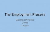 The Employment Process Marketing Principles OHMS L.Ingram.