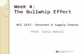 Week 4: The Bullwhip Effect MIS 3537: Internet & Supply Chains Prof. Sunil Wattal.