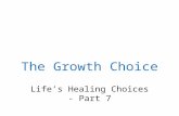 The Growth Choice Life’s Healing Choices - Part 7.