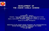 1 DEVELOPMENT OF THE ASEAN SINGLE WINDOW By: ALEXANDER M. AREVALO Chairman, Inter-Agency Task Force on the ASEAN Single Window Chairman, ASEAN CUSTOMS.
